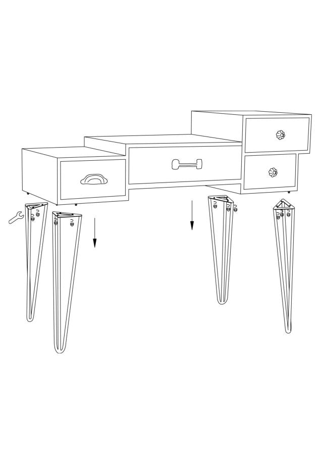 Konzola raw cm 106x44x85
