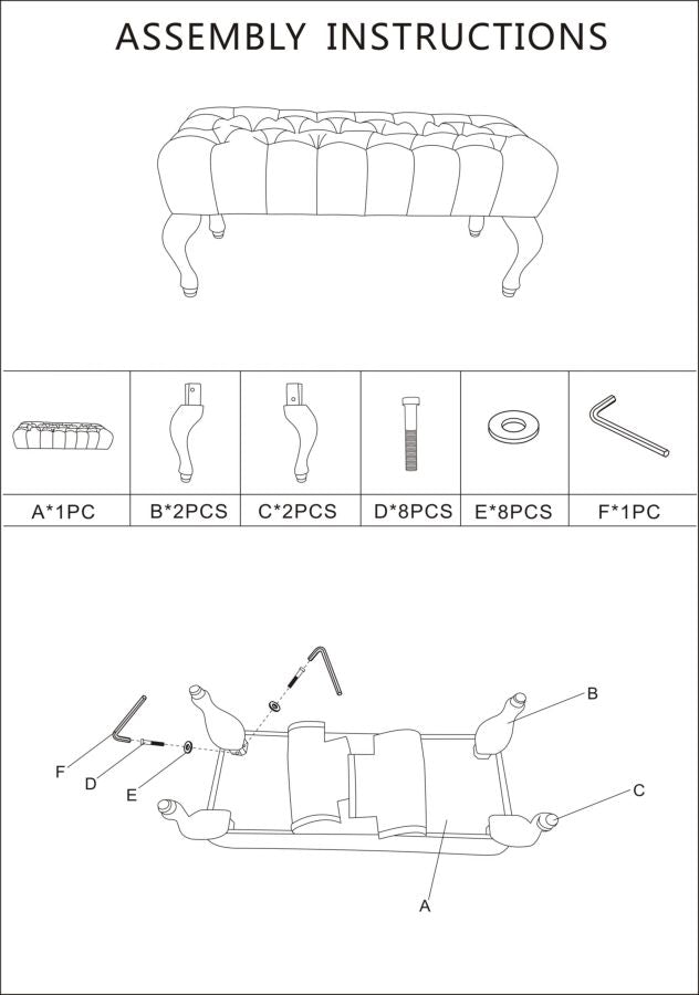 Klupa ARACELI 40x97x42 cm