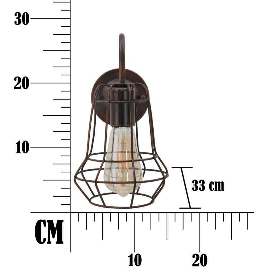 Zidna lampa WYATT 27,5x33x15 cm