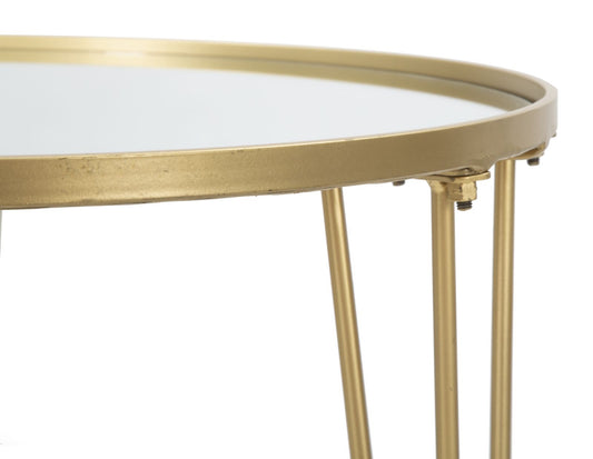 Coffee table glam gold-ogledalo cm ø 50x58,5
