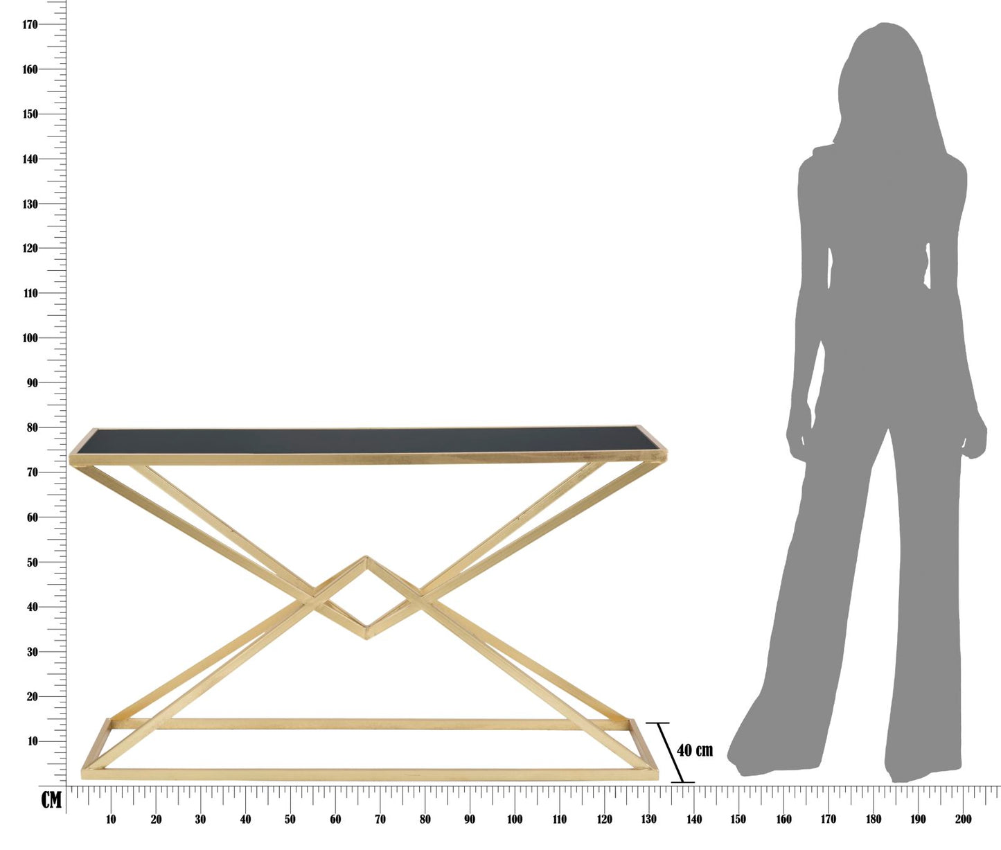 Komoda HALLIE 75x130x40 cm