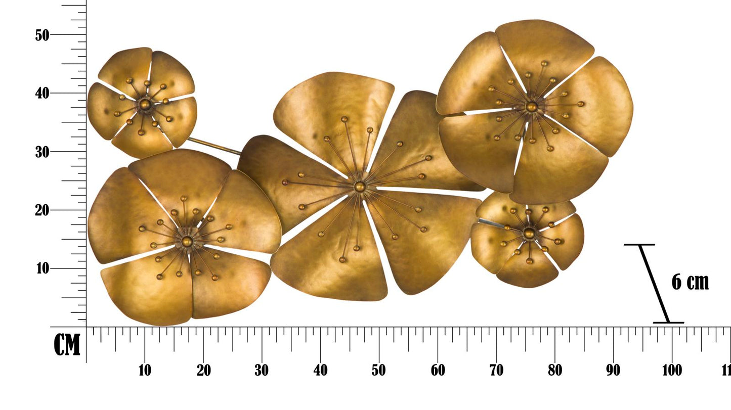 Zidni dekor cvijet goldy -a- cm 94x6x50
