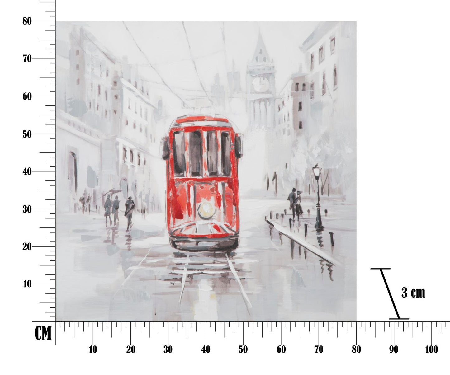 Slika tramvaj -a- cm 80x3x80