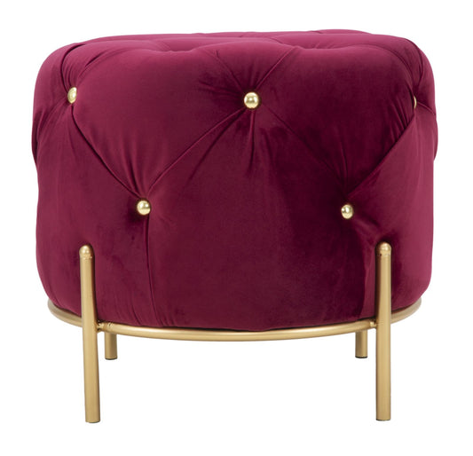 Tabure diamond glam bordeaux cm ø 45x40