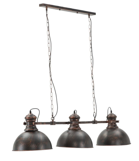 Stropna svjetiljka 3 svjetla industry cm 120x30x30 (lanac cm 85)
