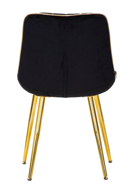 Stolica Paris nera-gold set 2 kom cm 51x59x79