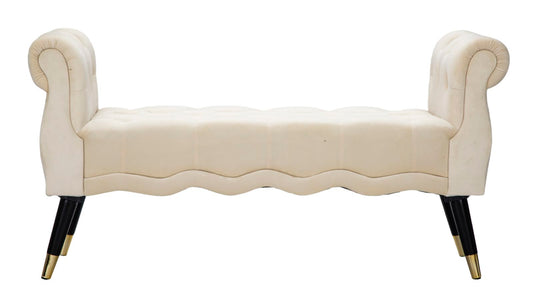 Klupa Paris crema-gold cm 120x40x60