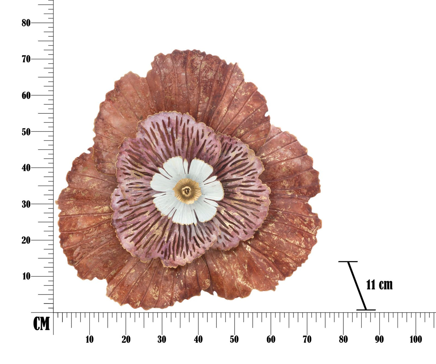 Zidni ukras FELICITY 72x73,5x11 cm