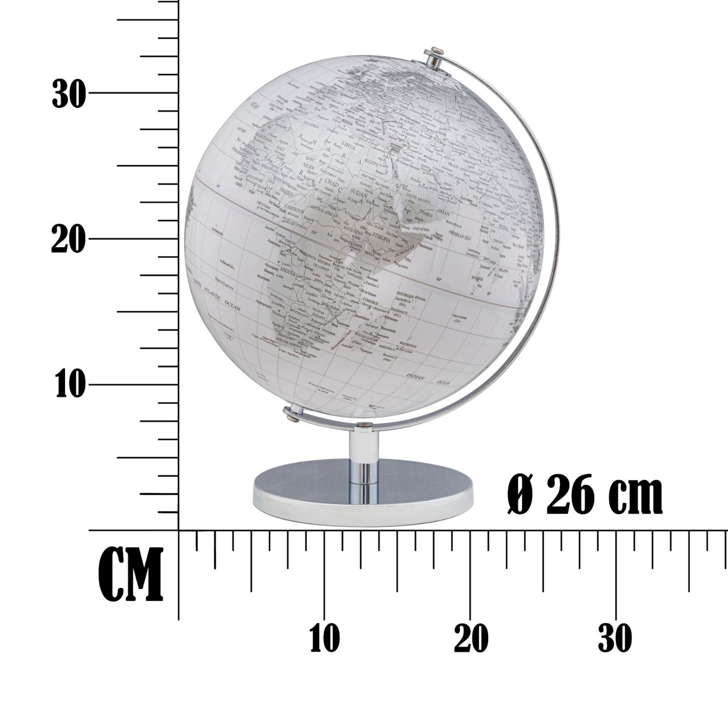 Globus bijeli cm ø 25x34