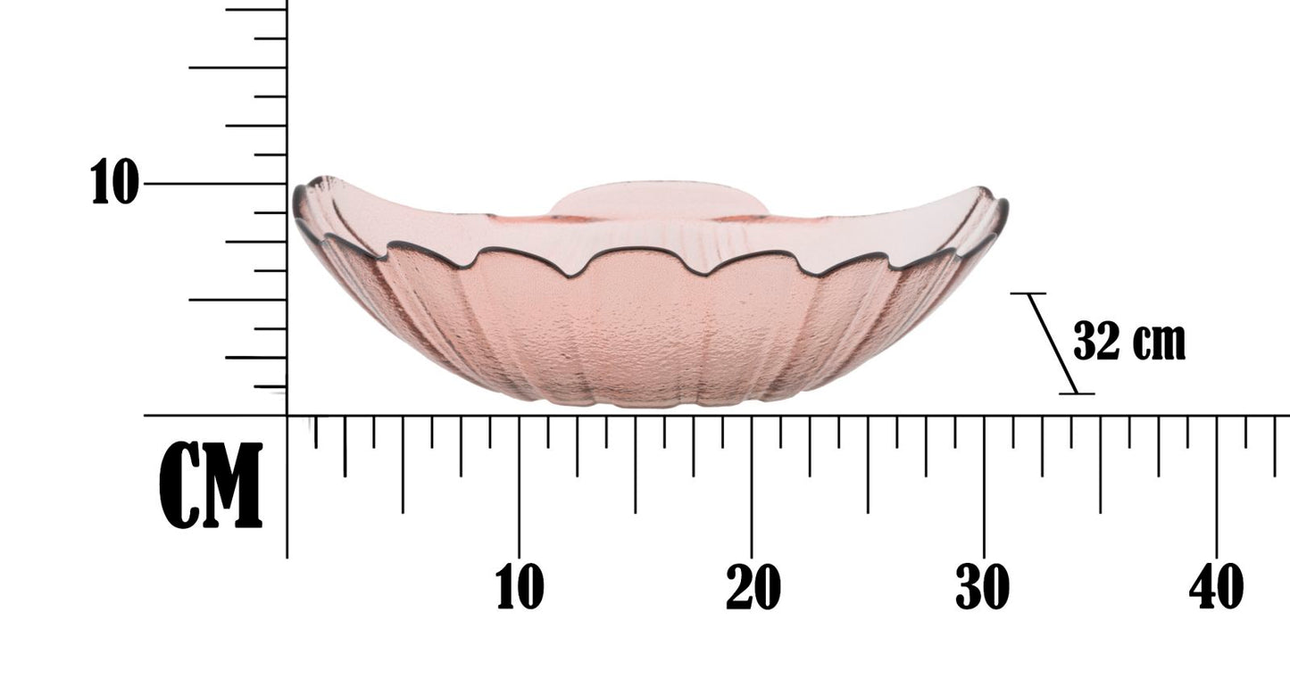 Posude reciklirane staklene rosa vetro riciclato cm ø 32x10