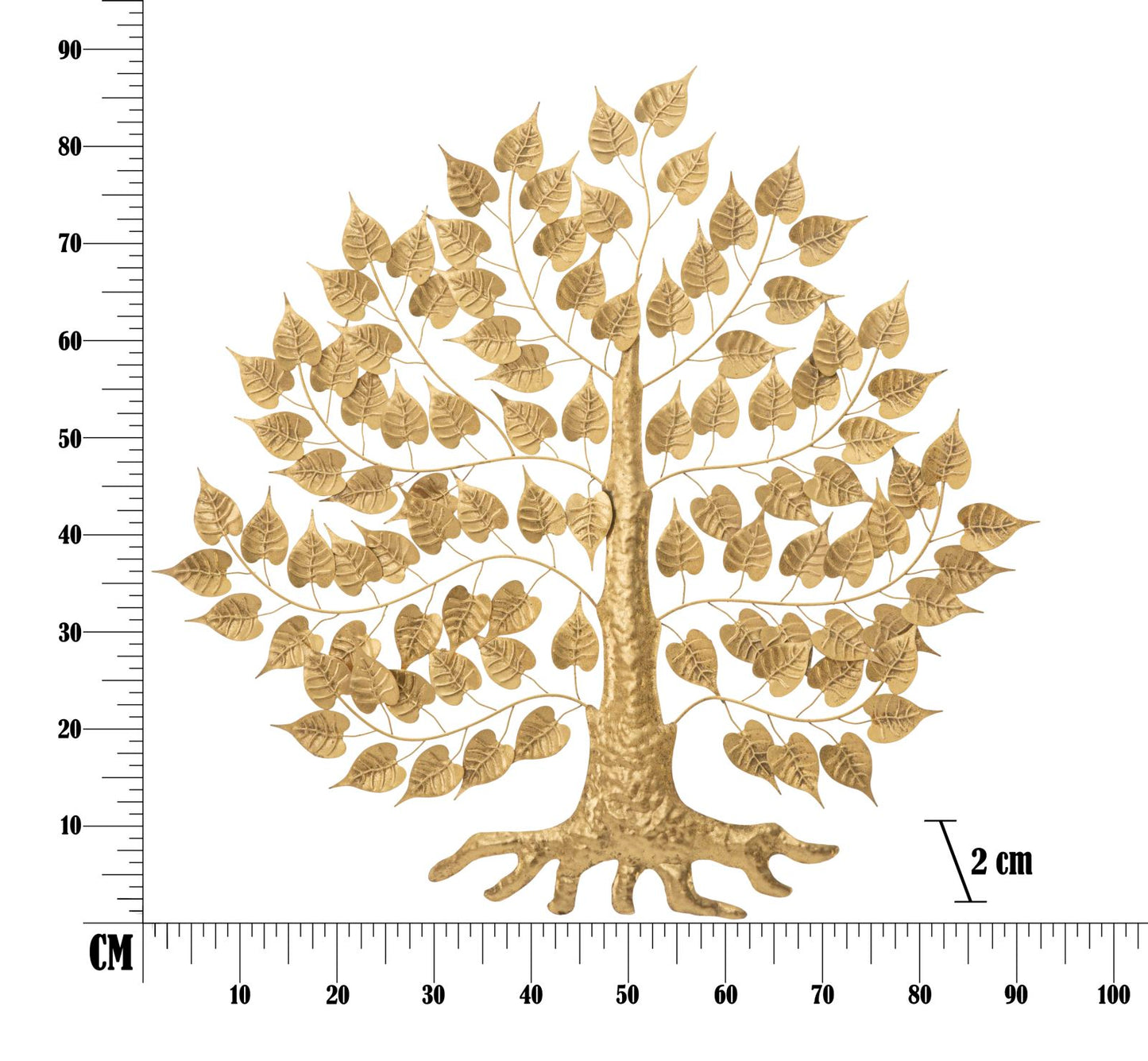 Metalna ploča goxy gold cm 91x2,5x90