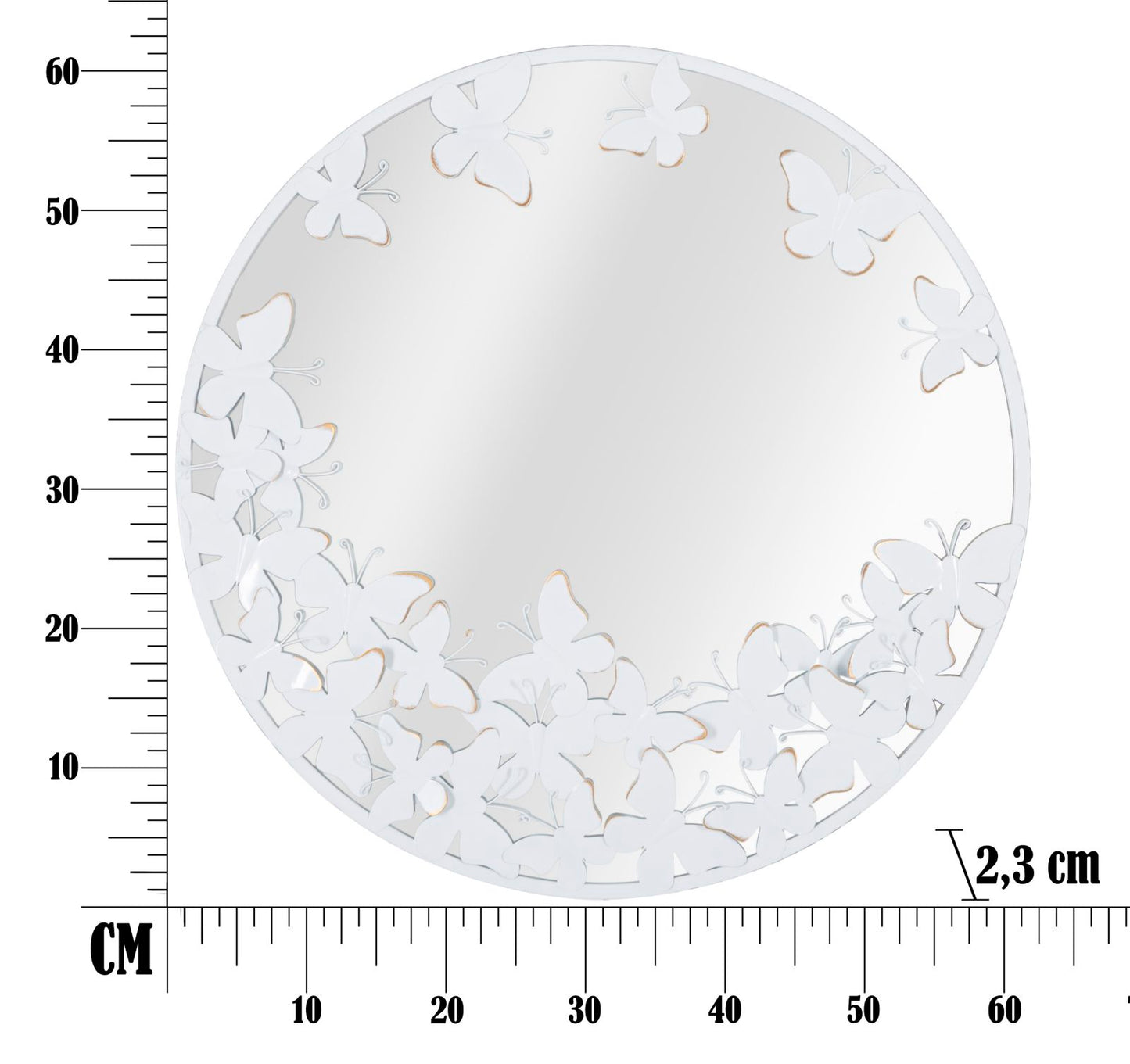 Zidno ogledalo RAYNE 62,5x62,5x2,3 cm