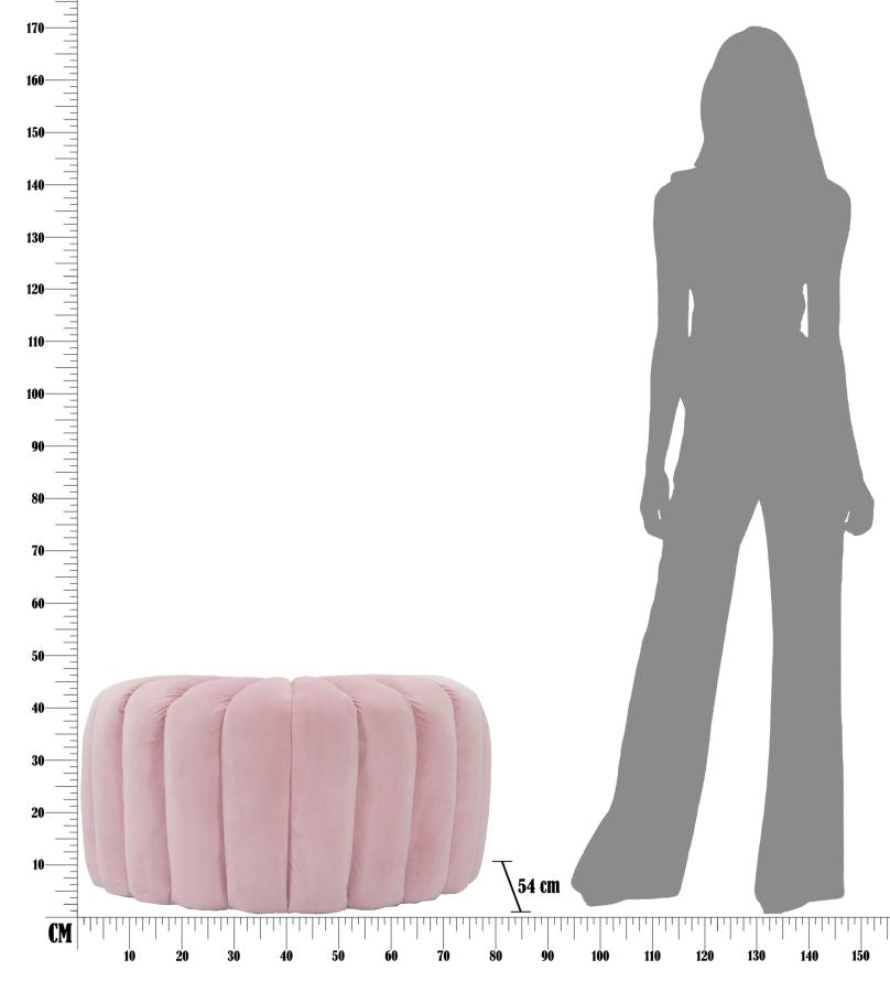 Tabure Hell Rosa cm 80x54x42