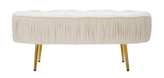 Klupica ovalna crema cm 102x40,5x42