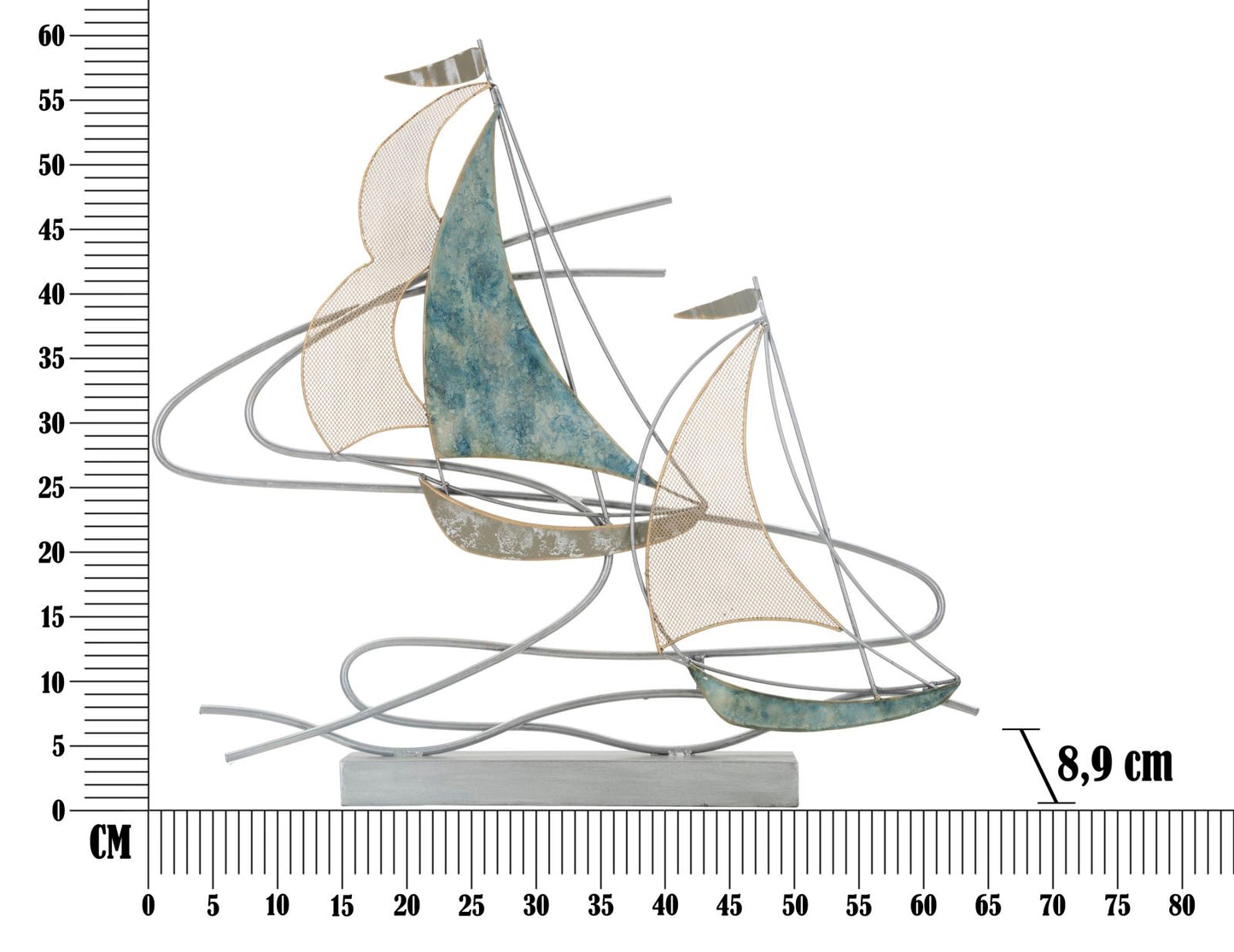 Skulptura regata cm 64x8,9x60