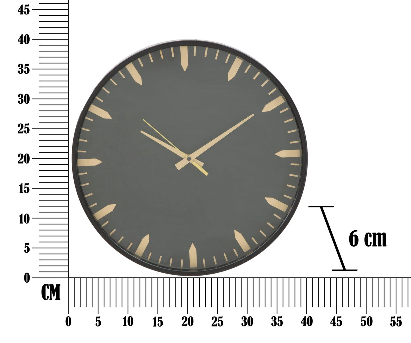 Zidni sat glam elegant cm ø 40x6