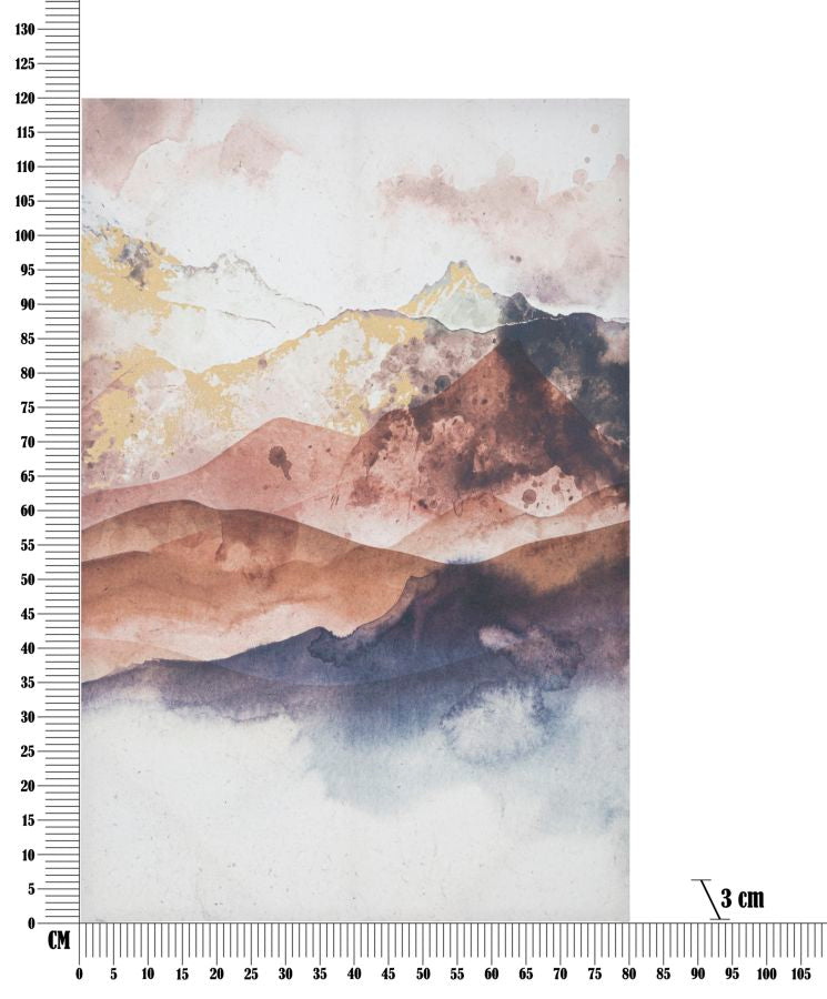 Slika smeđa planina cm 80x3x120