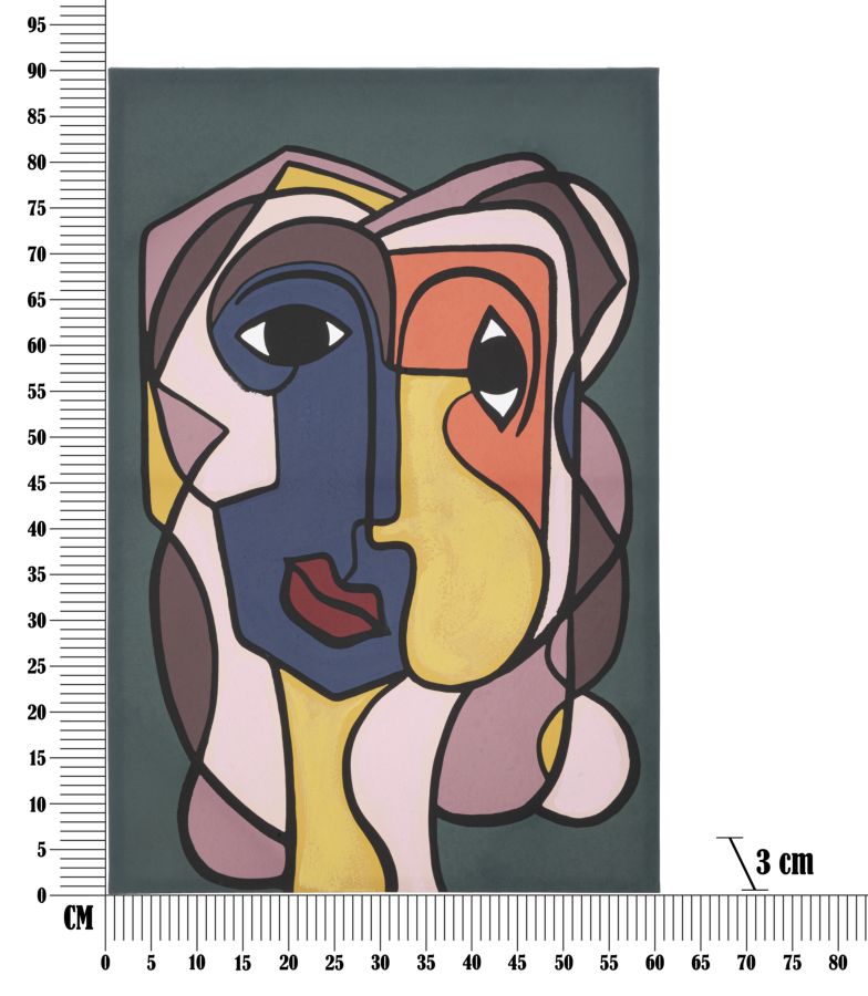 Slika dvostruka lica cm 60x3x90