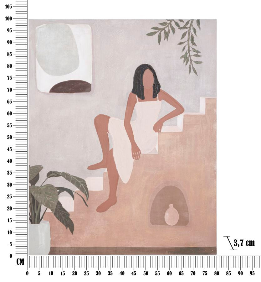 Slika dama -a- cm 80x3,7x100