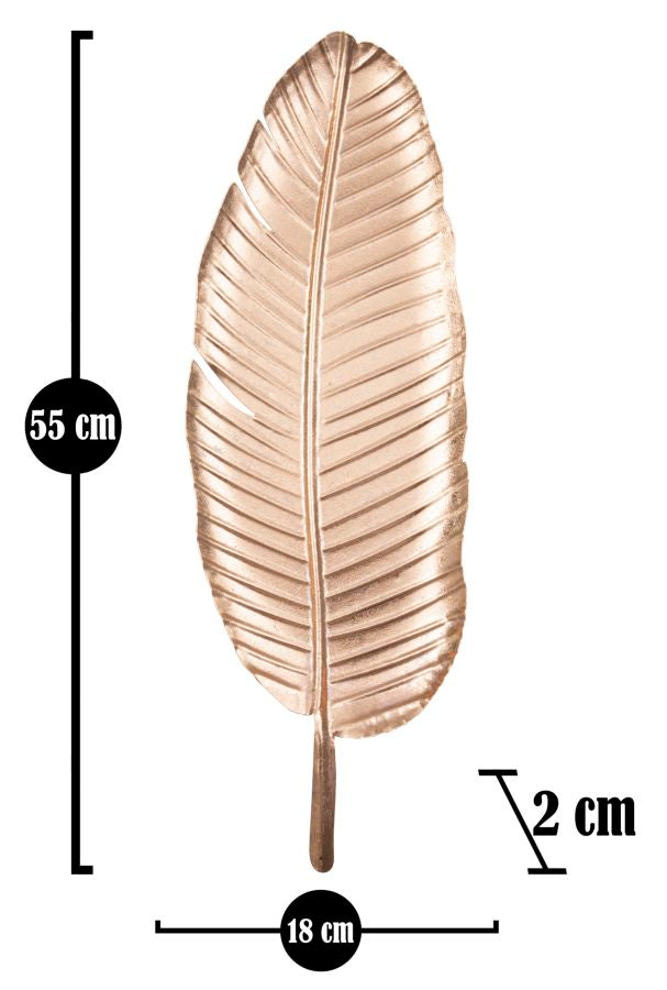 Posuda leaf glam -b- bakar cm 18x2x55