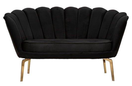 Dvosjed Vienna plus black cm 136x76x78