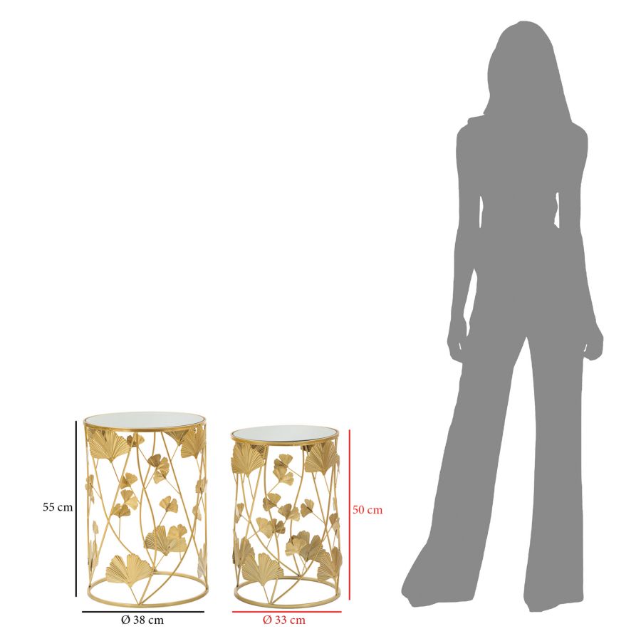 Stol ARIANA ø 38x55-33x50 cm