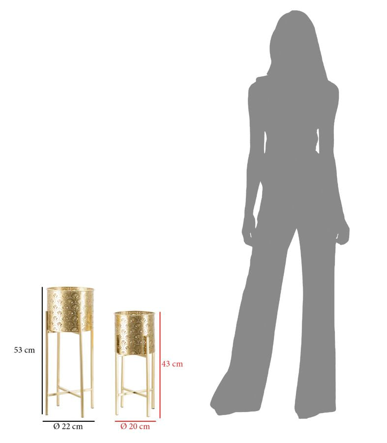 Držač za vaze Golvy set 2 kom -b- cm ø 21x52-19x42