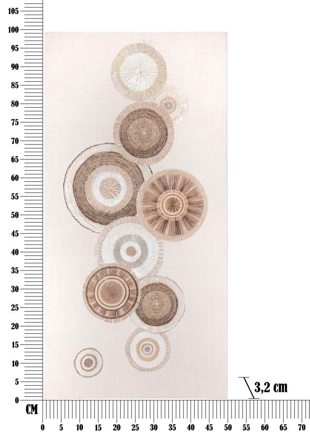Slika krugovi -b- 50x3,2x100 cm