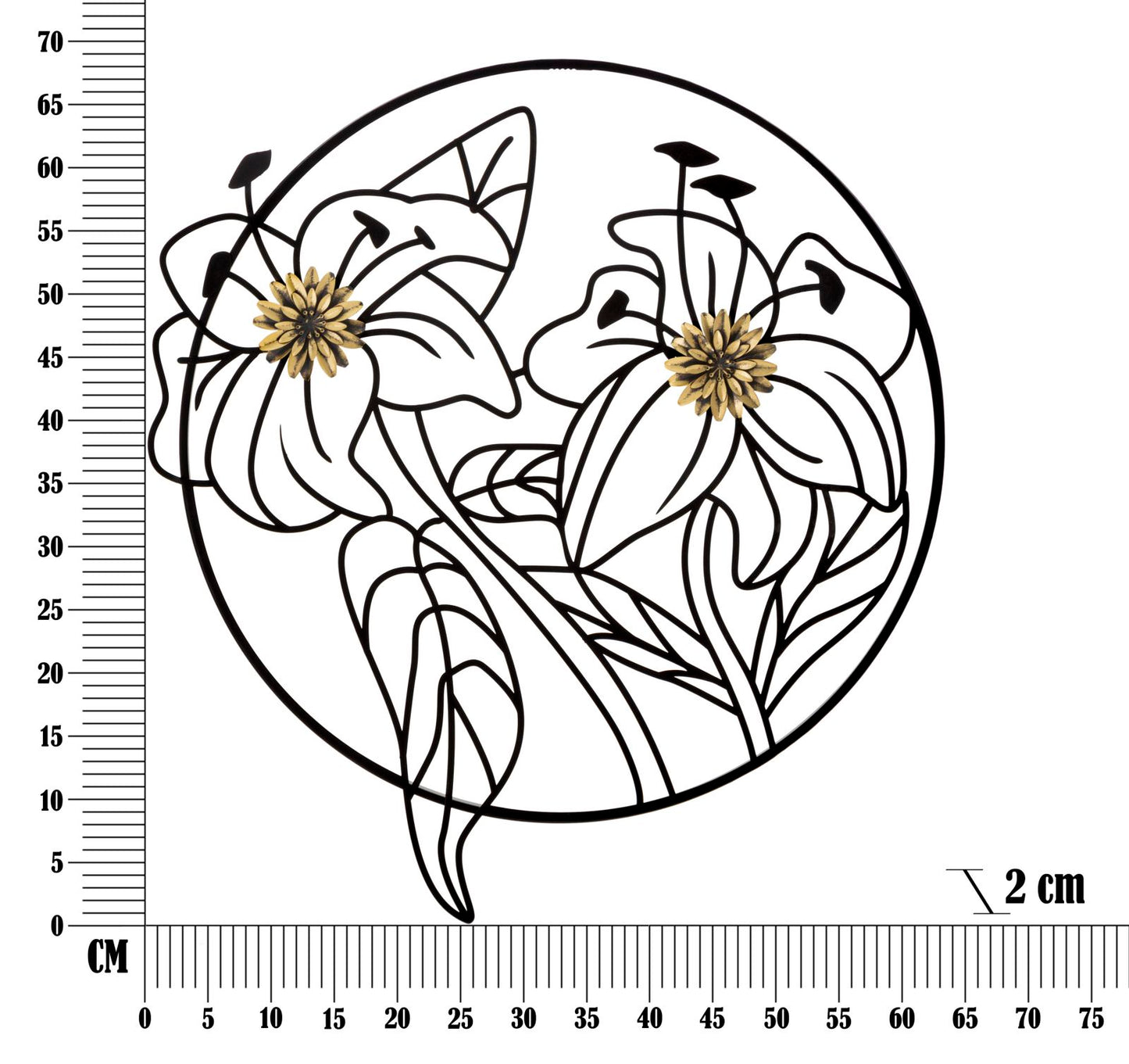 Zidni panel HANNA 69x63x2 cm