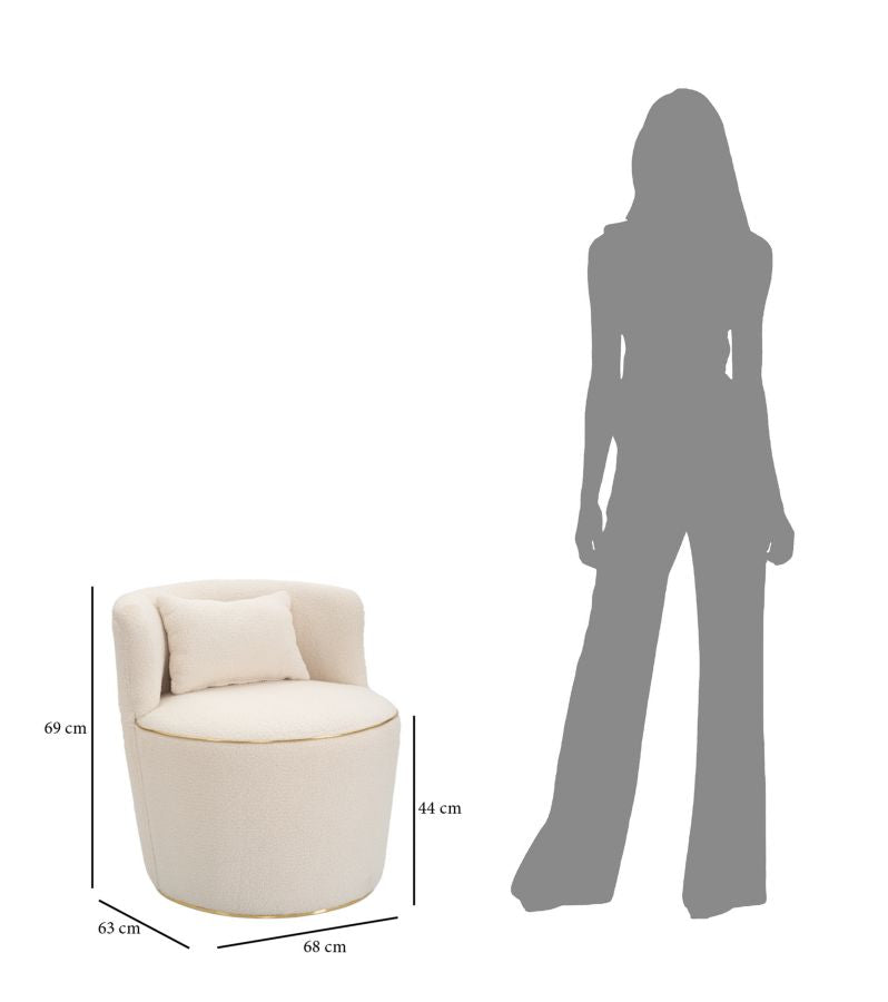 Fotelja MILLIE 69x63x68 cm