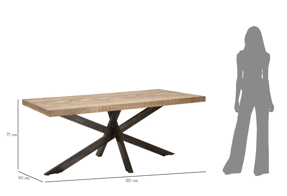 Blagovaonski stol ANNALIZE 180x90x77 cm
