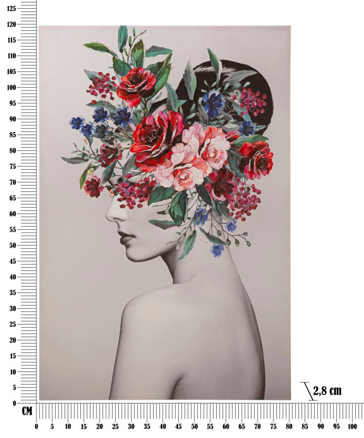 Slika LADY FLOWER -A- cm 80X2,8X120