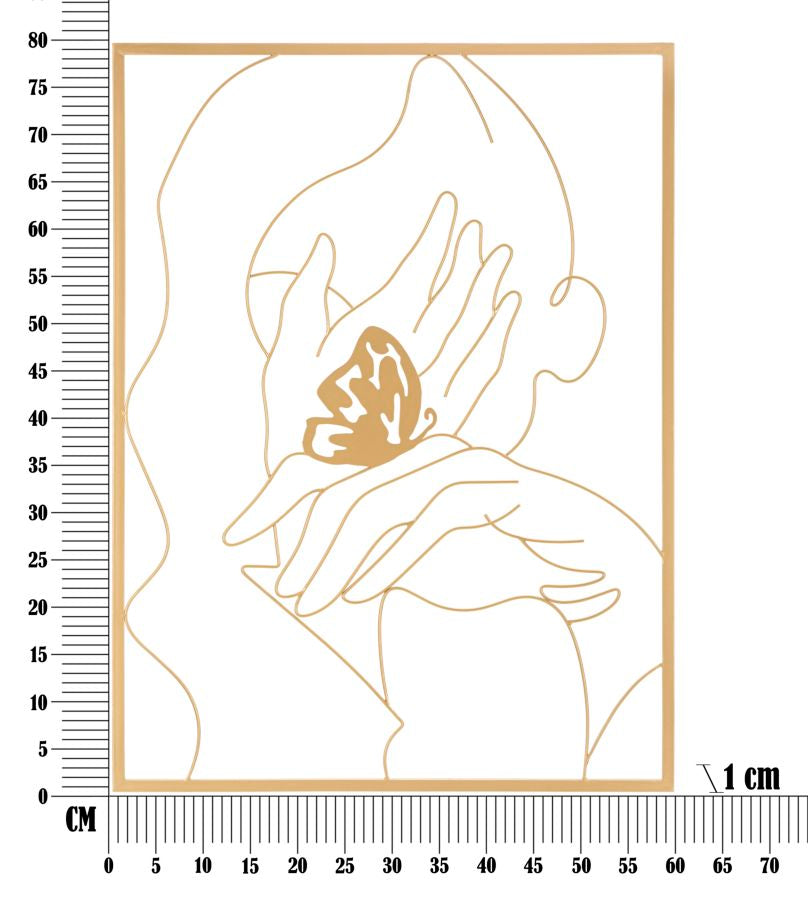Zidni ukras ALANNA 80x60x1 cm