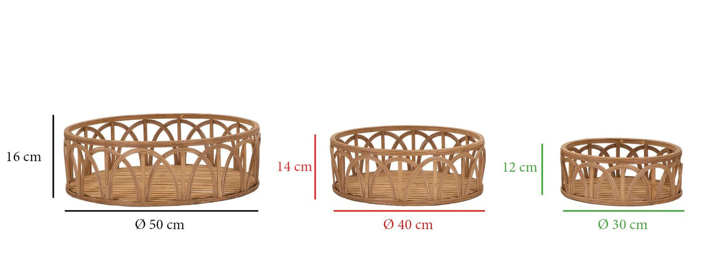 Poslužavnik ADDYSON ø 50x16-40x14-30x12 cm
