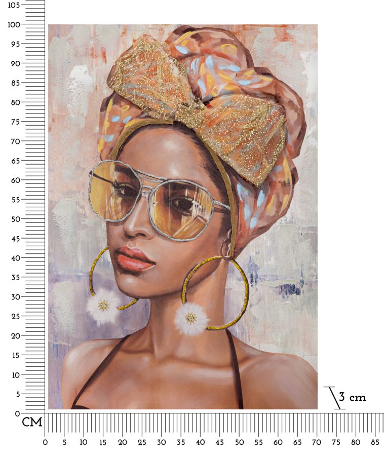 Slika WALL PAINTINGJENNIFER -B- cm 70X3X100