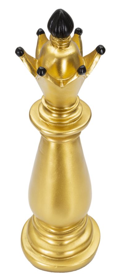 Dekoracija GOLD AND BLACK BISHOP cm Ø 12,5X38,5