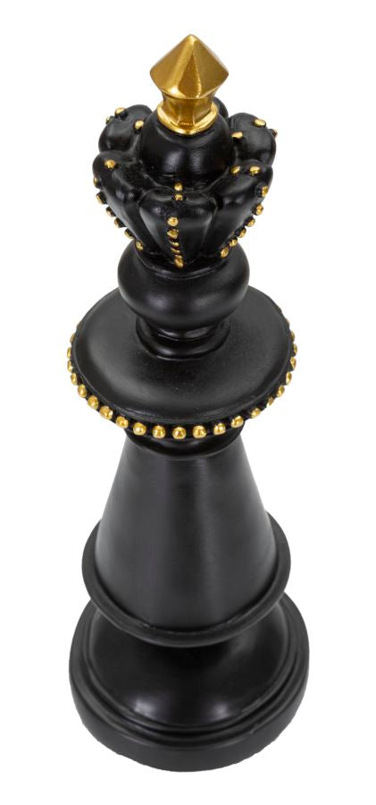 Dekoracija BLACK AND GOLD KING cm Ø 11X32,5