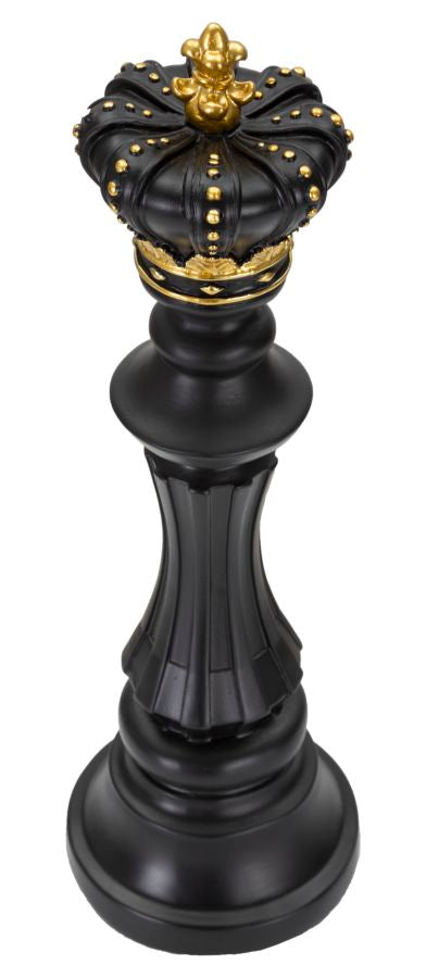 Dekoracija BLACK AND GOLD KING cm Ø 13X40,5