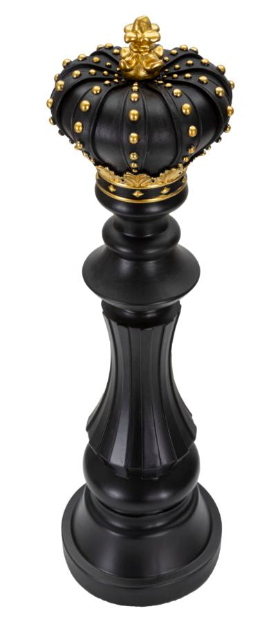 Dekoracija BLACK AND GOLD KING cm Ø 14X50