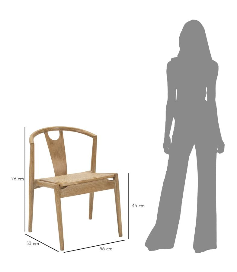 Stolica JAPAN -B- SET 2 kom cm 56X53X76