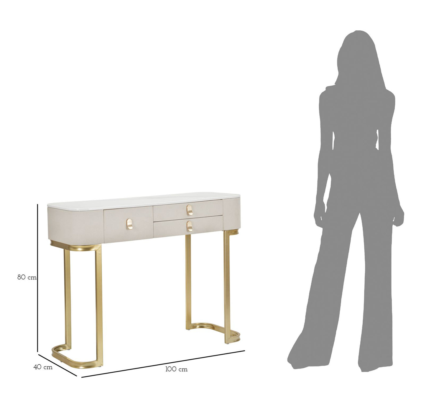 Komoda LYDIA 80x100x40 cm