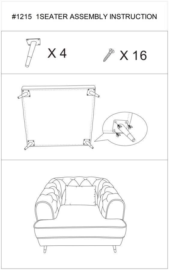 Naslonjač ARMCHAIR PRAGA cm 93X86X71