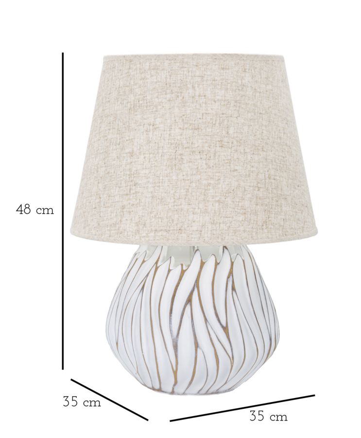 Stolna lampa NOVAH 48x35x35 cm