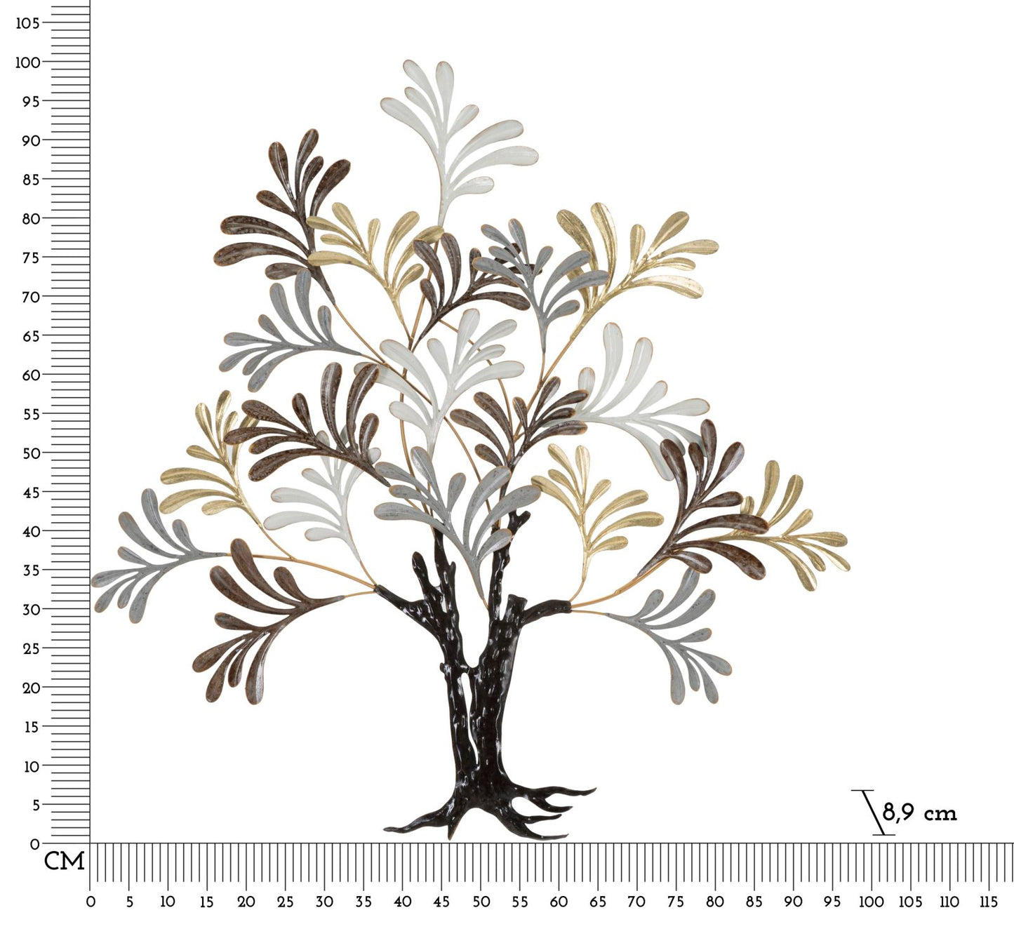Zidna dekoracija ALBERO LIxY 97,2x8,9x100,3 cm
