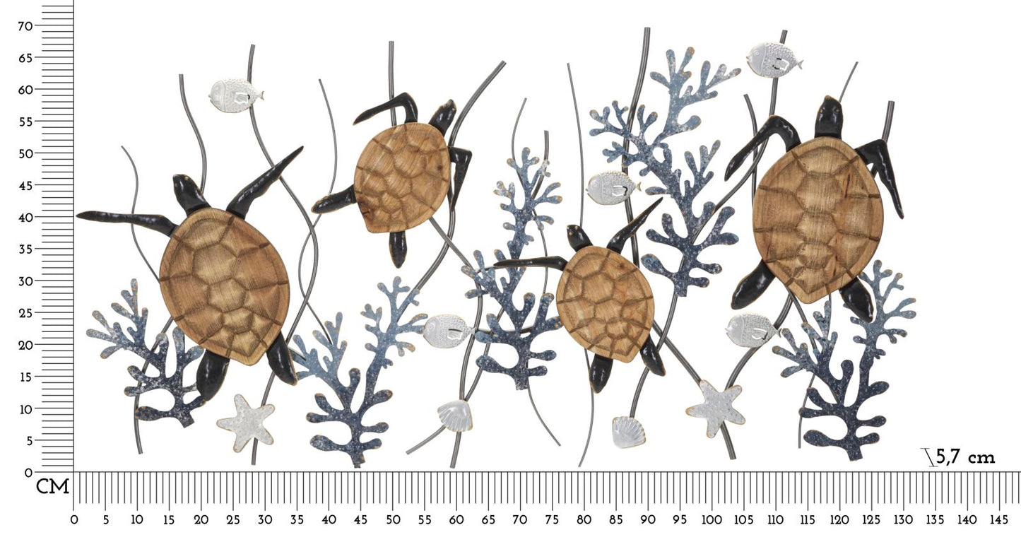Zidna dekoracija TURTLE 132,7x5,7x69,9 cm