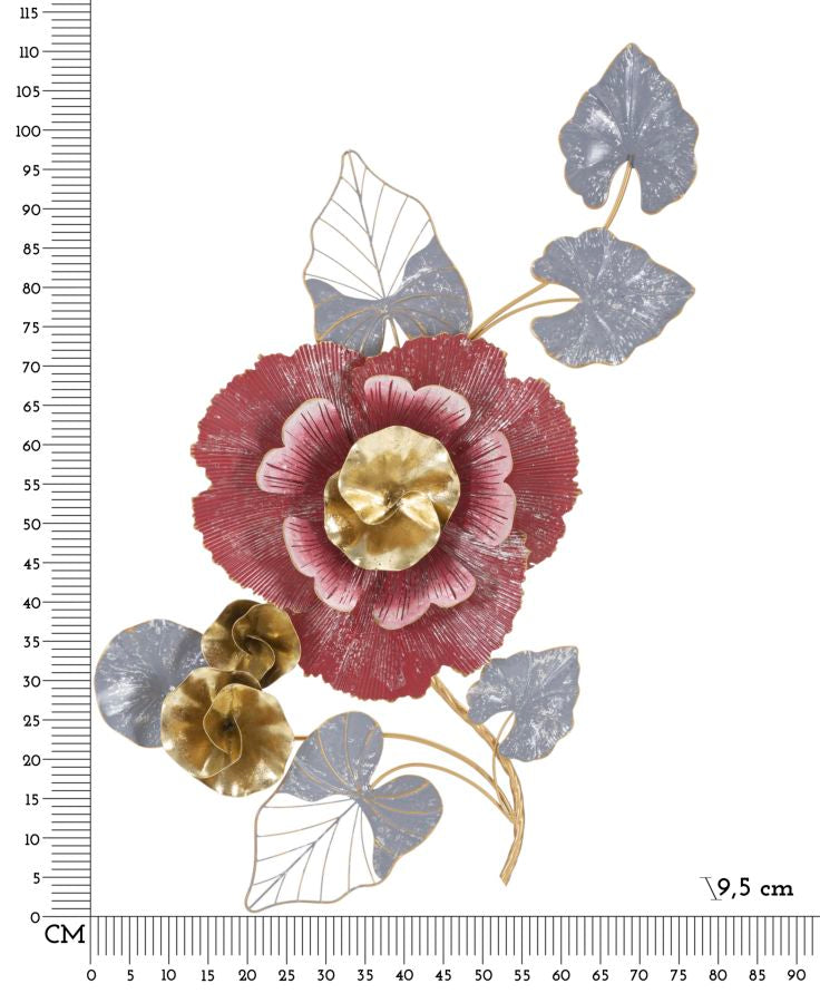 Zidna dekoracija LOVI 61,6x9,5x111,8 cm