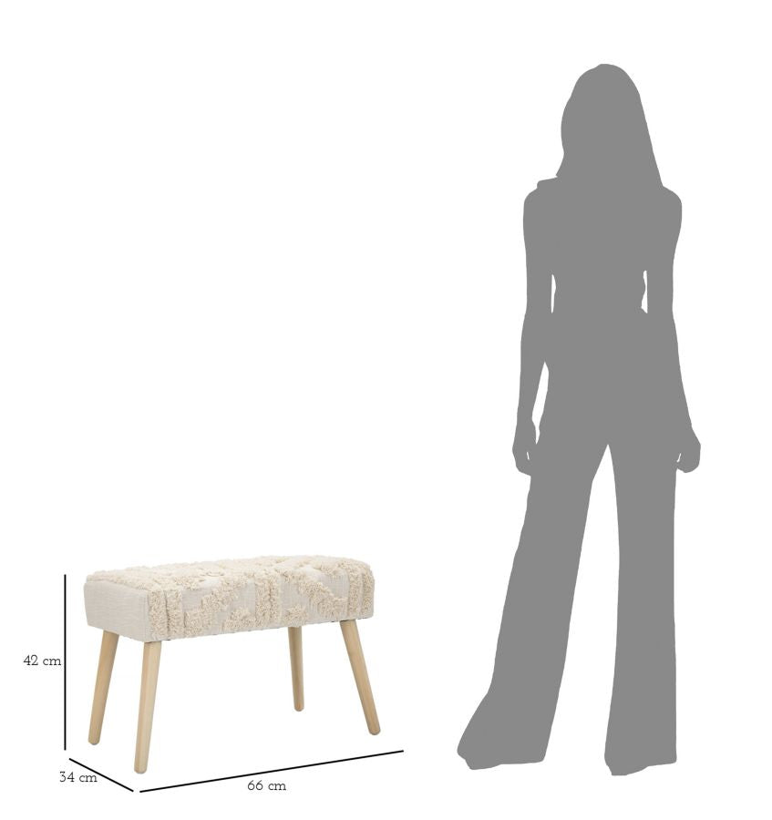 Klupa DAMASCO 66x34x42 cm