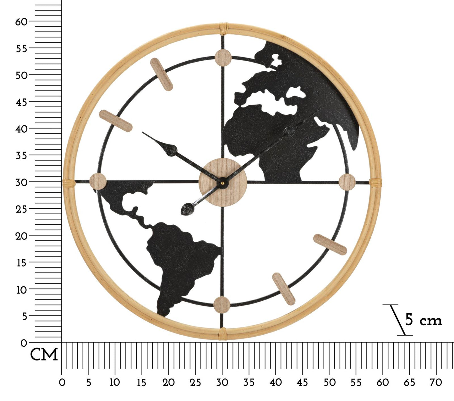 Zidni sat WORLD NEW Ø 60x5 cm