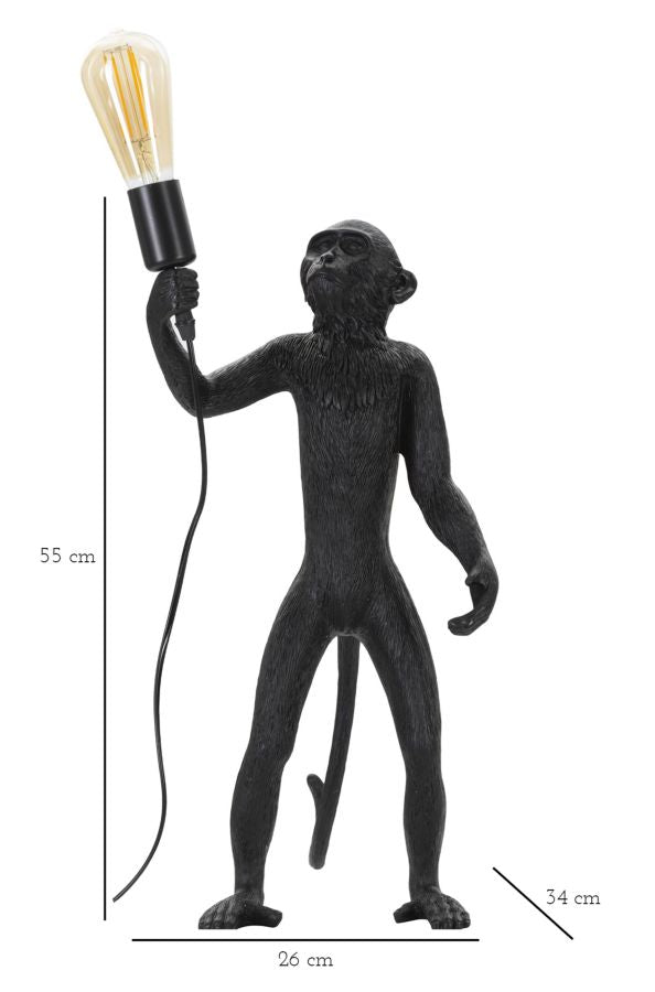 Svjetiljka stolna MONKEY BLACK Ø 26x34x55 cm
