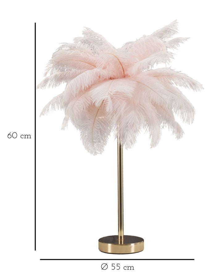 Svjetiljka stolna PALM PINK Ø 40x55 cm
